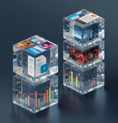 An open and transparent cube of informed people